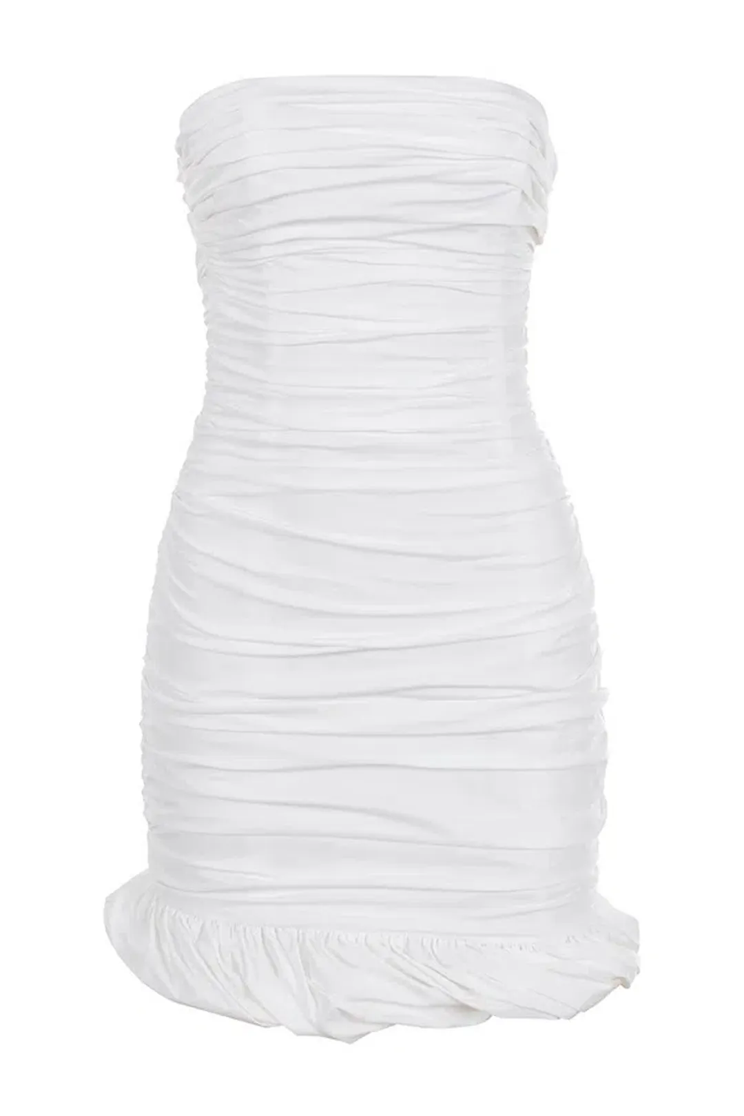 House of CB Rema Mini Dress White Size M Au 10 for rent on The Volte - main image