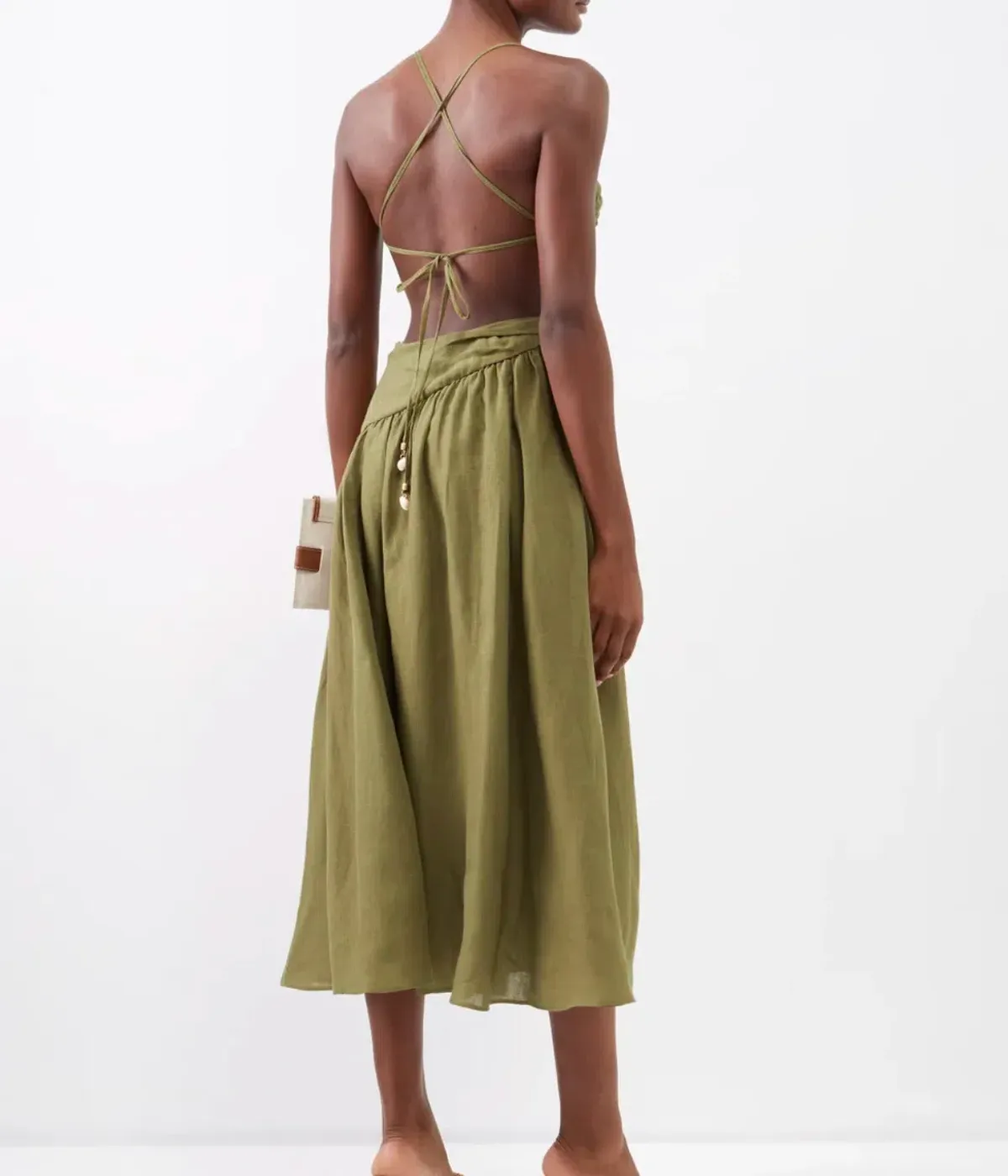 Zimmermann Asymmetrical Midi Dress Size 8 - Image 2