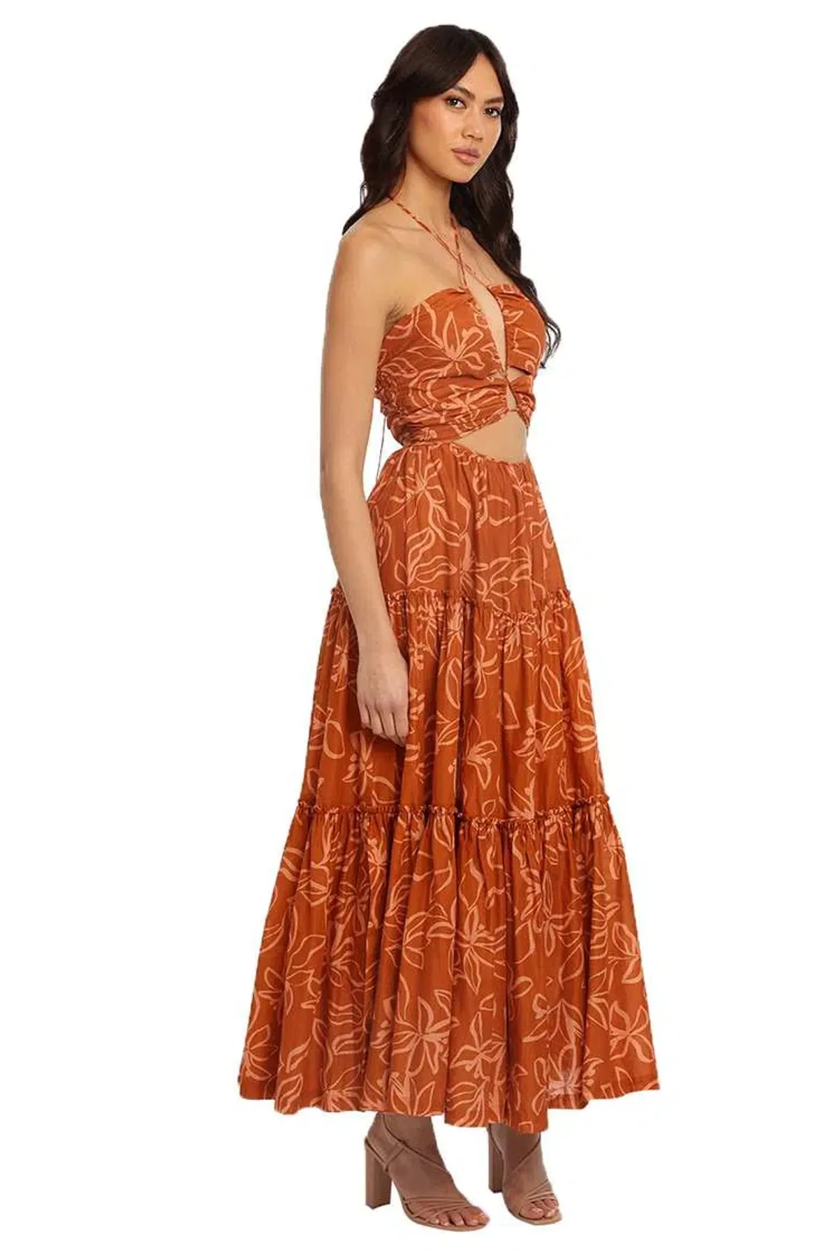 Bec and Bridge Aurora Maxi Dress Brown Size 6 - Image 3