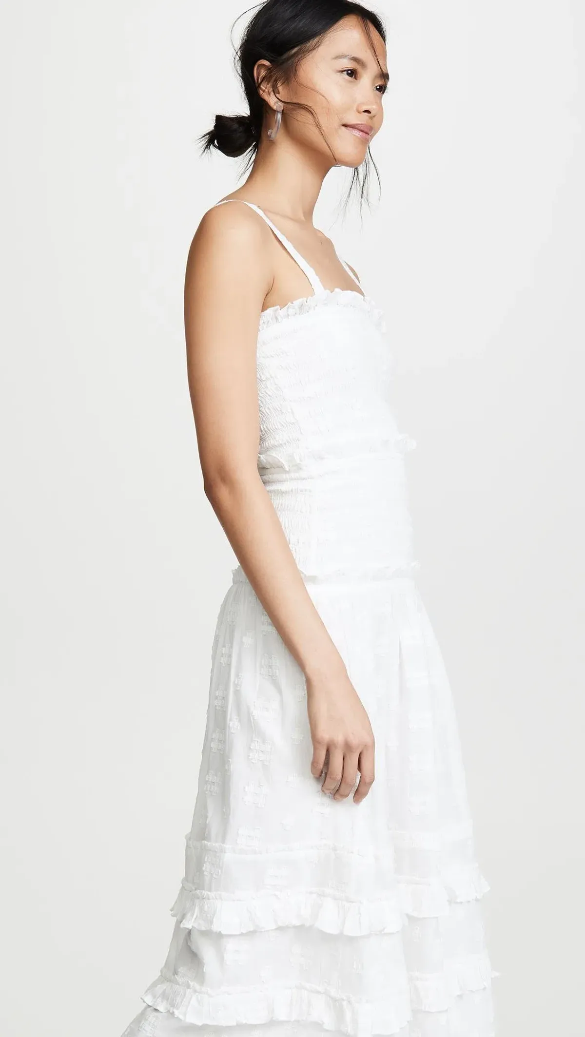 Steele Datsy Midi Dress White Size 6 - Image 3