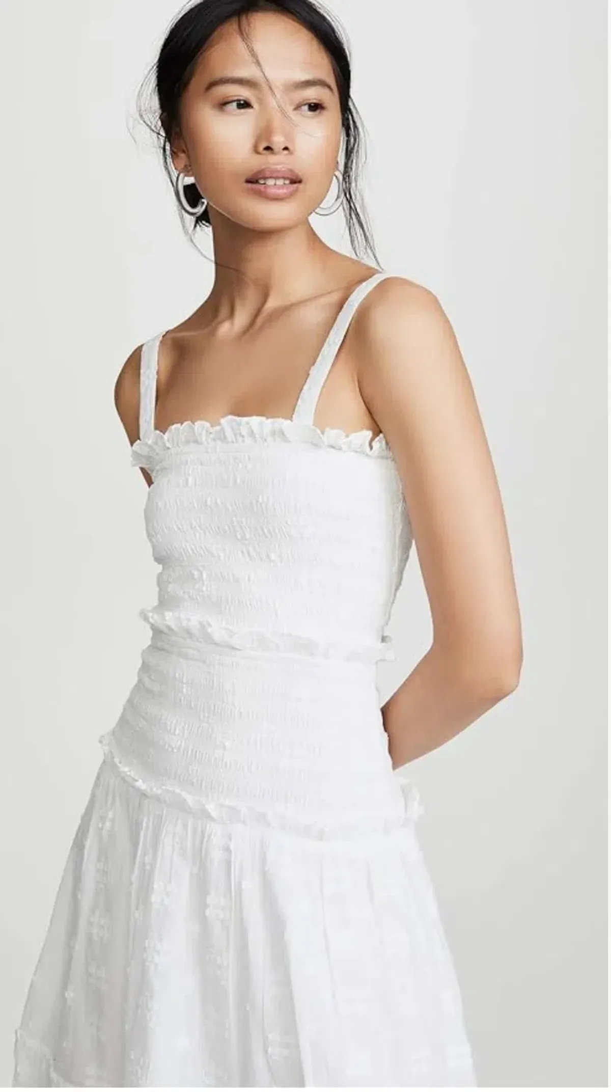 Steele Datsy Midi Dress White Size 6 - Image 4