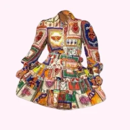 Kate Ford Viatoris Layered Dress Multi Print Size 4/14 AU for rent on The Volte - image 3
