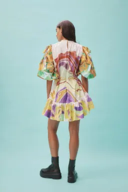 Alemais Luca Mini Dress in Multi Size 8 for rent on The Volte - image 2