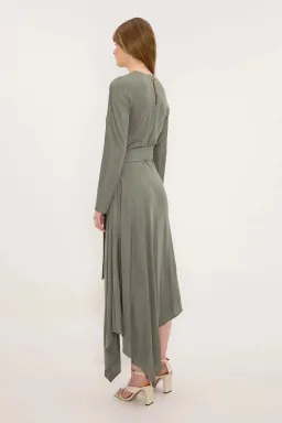 Bianca Spender Boheme Dress Sage Green Size 16 for rent on The Volte - image 2