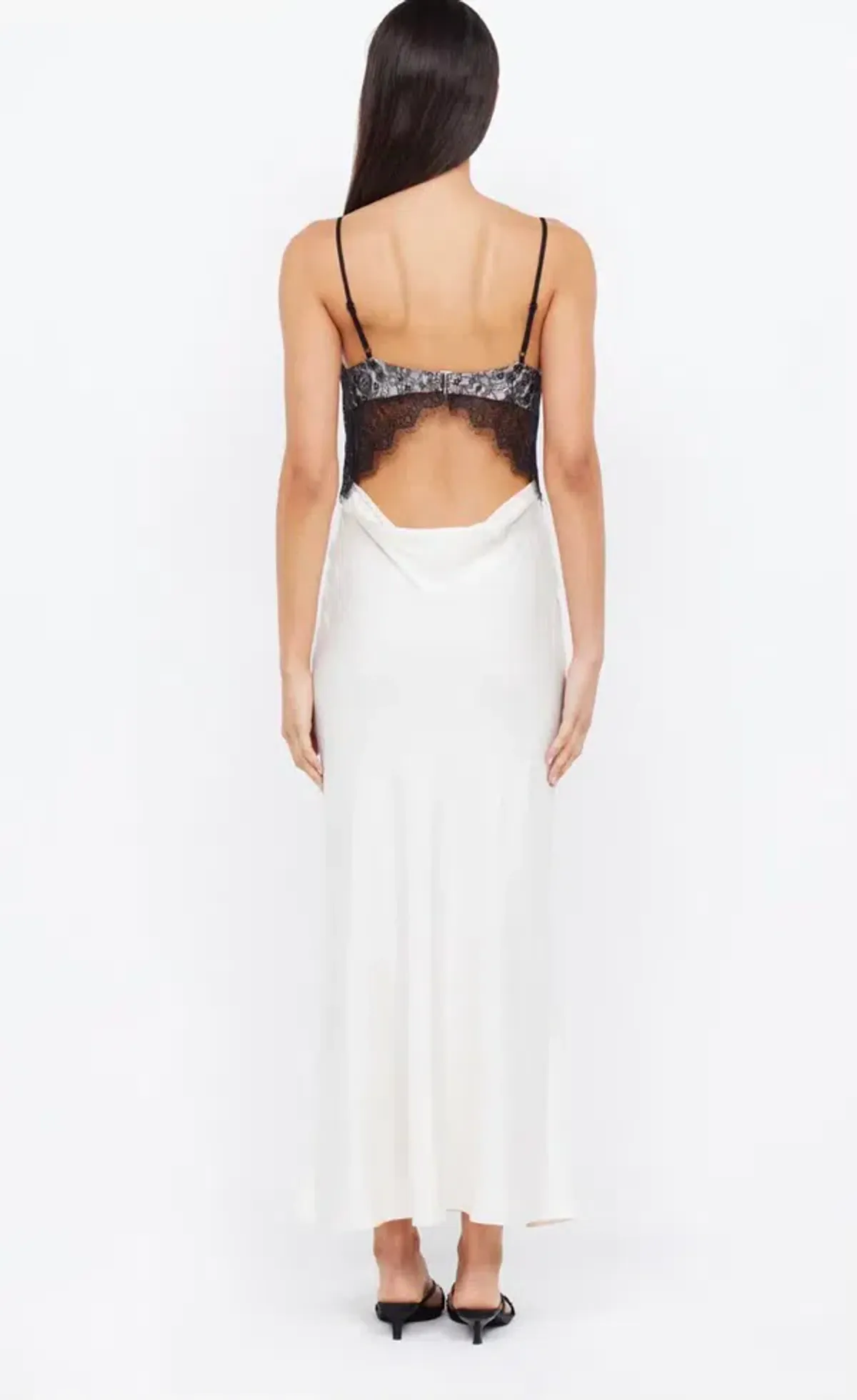 Bec & Bridge Emery Lace Maxi Dress in Ivory/Black Size 8 - Image 3