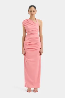 Sir The Label Giacomo Gathered Maxi Dress Pink Size 10 for rent on The Volte - image 1