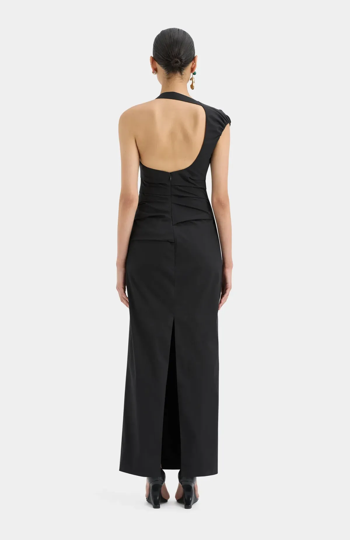 Sir the Label Giacomo Gathered Gown Black Size 8 - Image 2