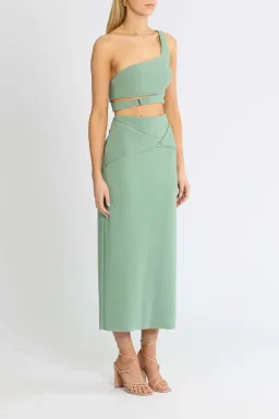 Bec and Bridge Ivy Crop and Skirt Set Green Size 12 for rent on The Volte - image 2