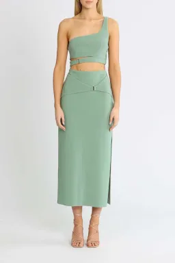 Bec and Bridge Ivy Crop and Skirt Set Green Size 12 for rent on The Volte - image 1