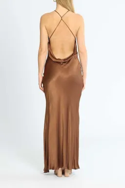 Bec and Bridge Annika Maxi Dress Brown Size 10 for rent on The Volte - image 3