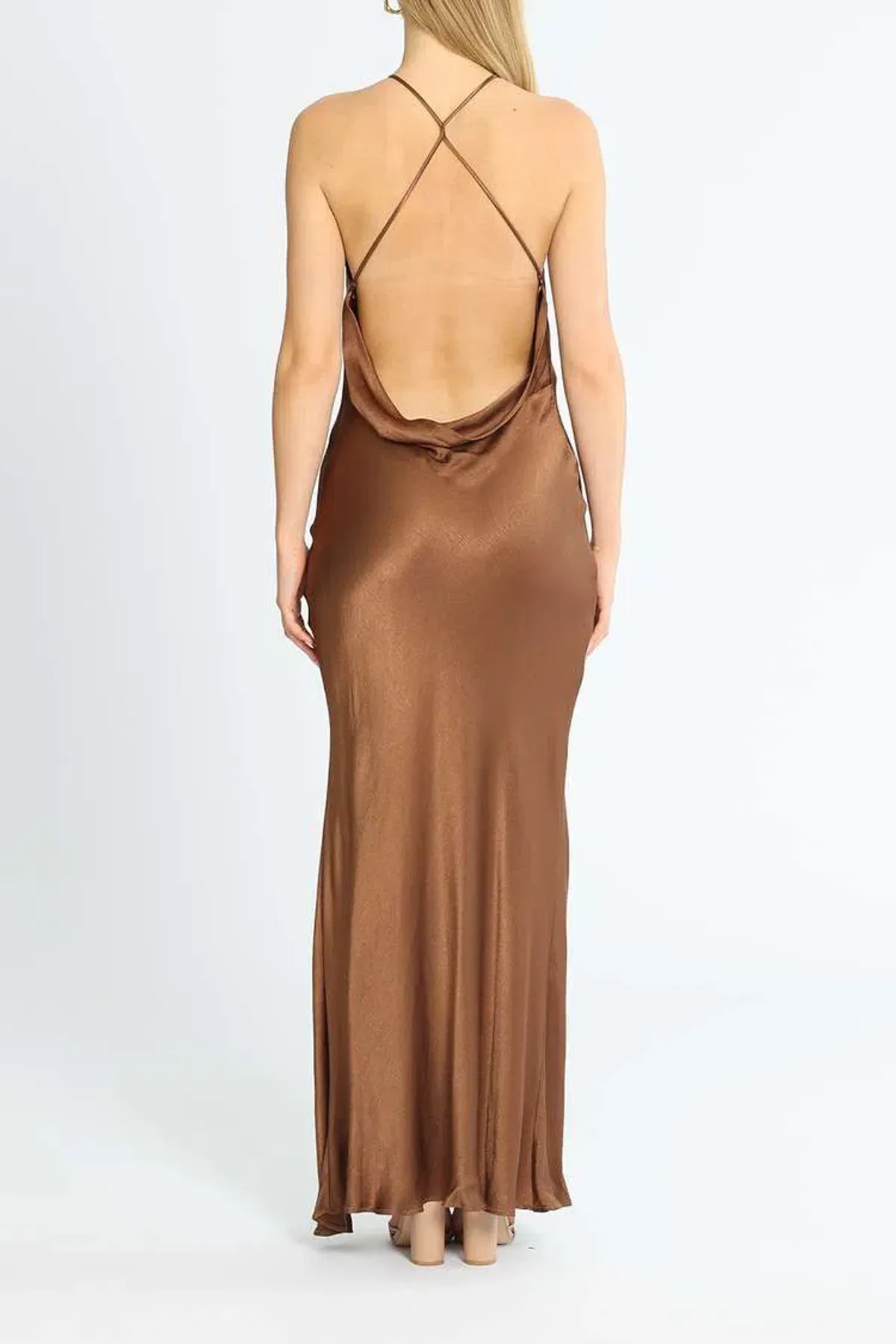 Bec and Bridge Annika Maxi Dress Brown Size 14 - Image 3