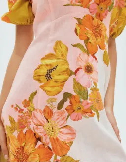 Alemais Silas Midi Dress Print Size 10 for rent on The Volte - image 4