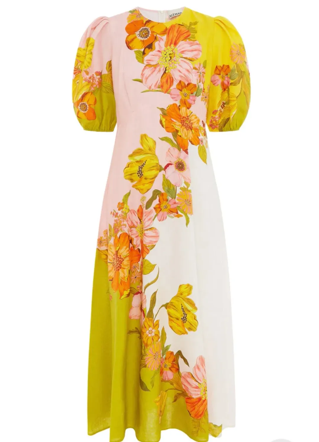 Alemais Silas Midi Dress Print Size 10 for rent on The Volte - main image
