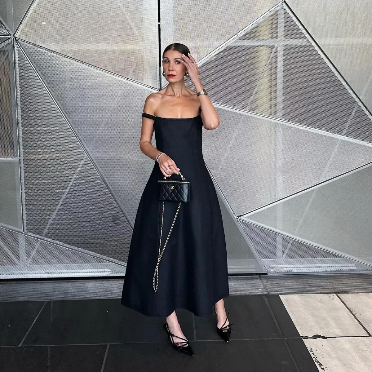 Khaite NY black midi dress - Image 2