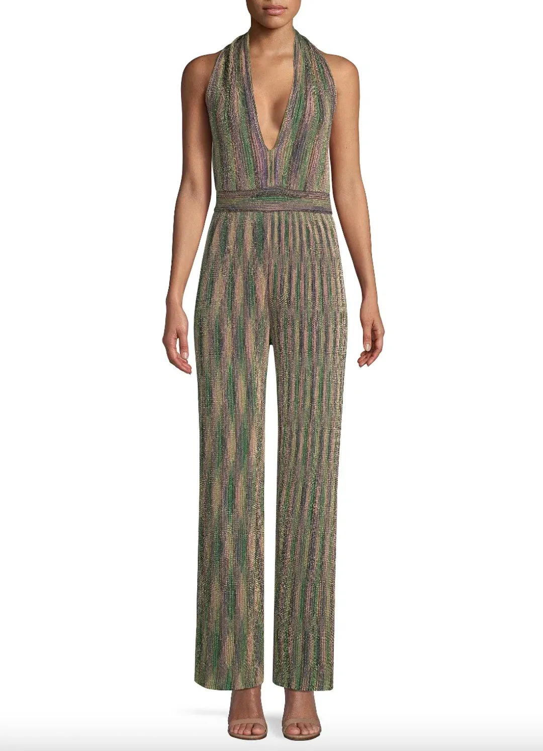 Missoni Halterneck Lurex® Jumpsuit Multi Size 8 for rent on The Volte - main image