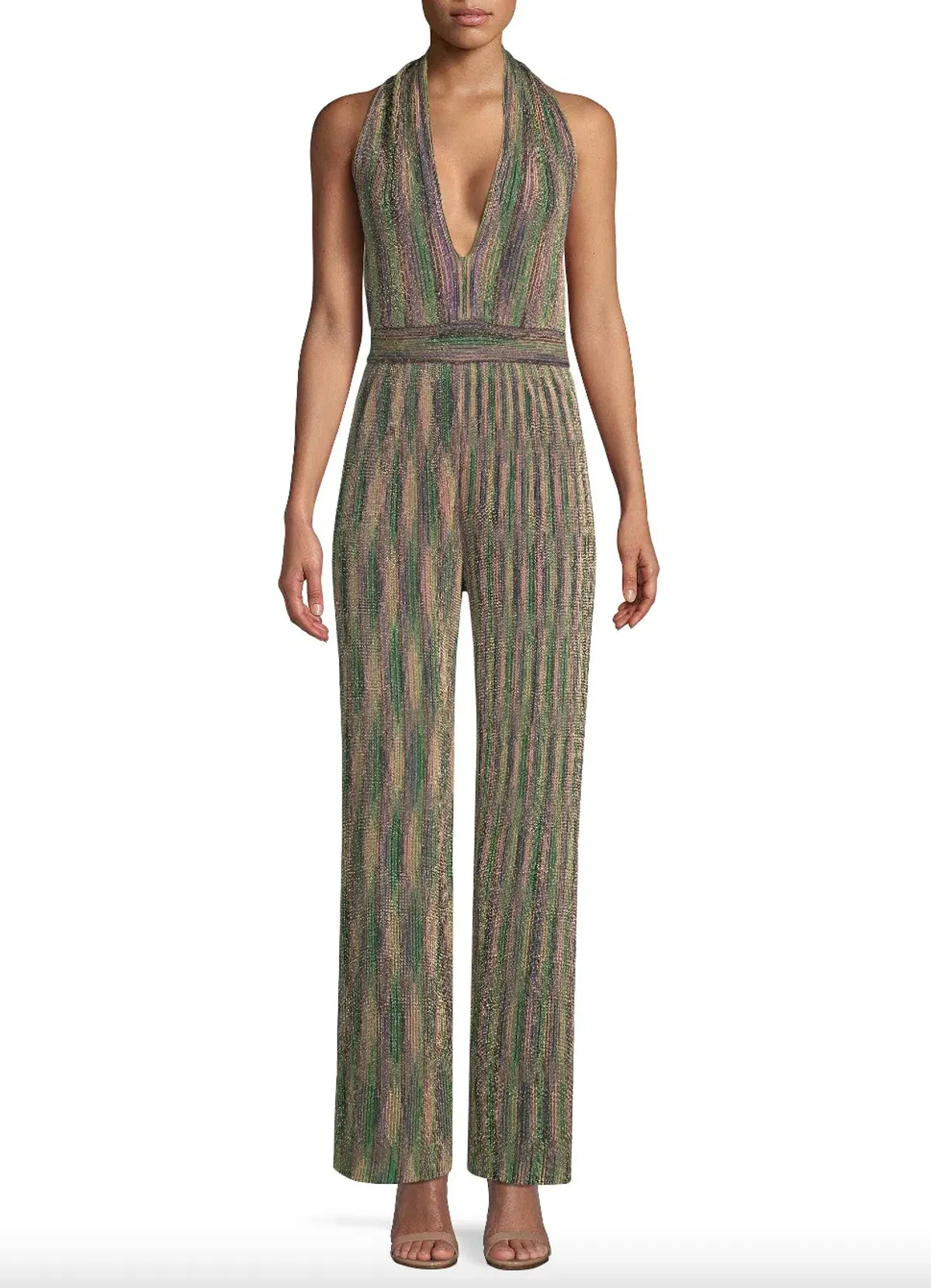 Missoni Halterneck Lurex® Jumpsuit Multi Size 8 for rent on The Volte - main image