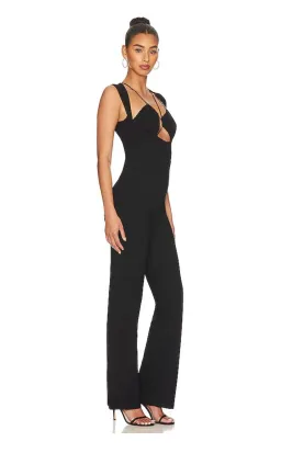 Superdown Raya Jumpsuit Black Size 8 for rent on The Volte - image 2