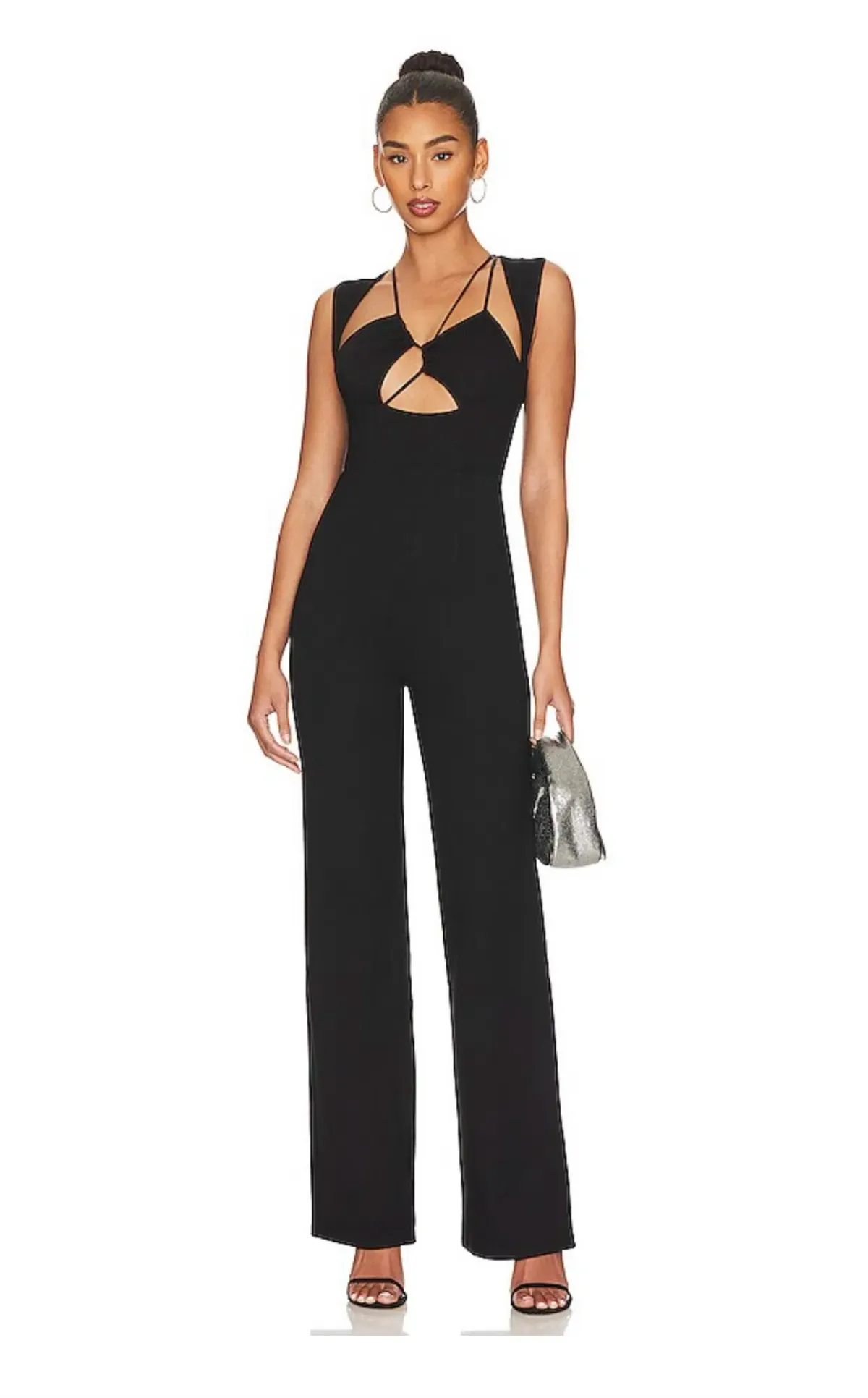 Superdown Raya Jumpsuit Black Size 8 for rent on The Volte - main image