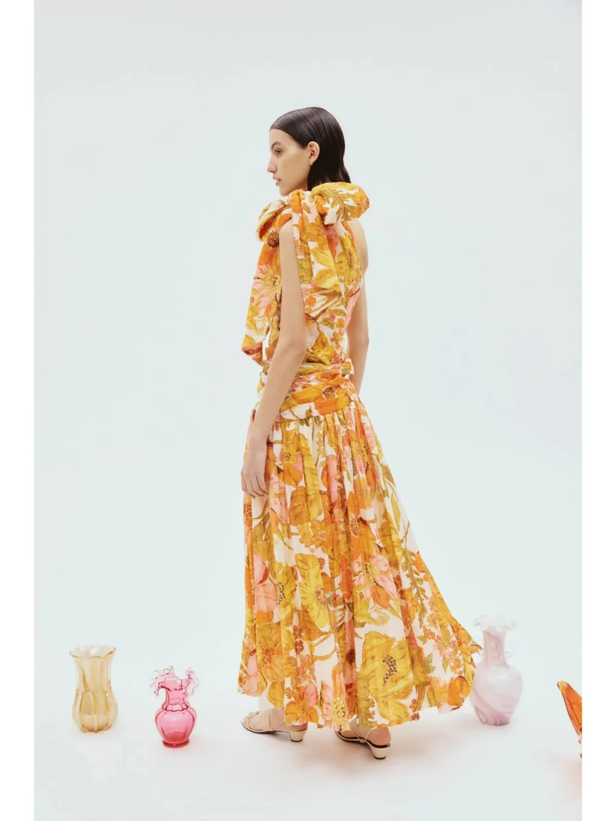 Alemais Silas One Shoulder Gown Floral Size AU 10 - Image 3