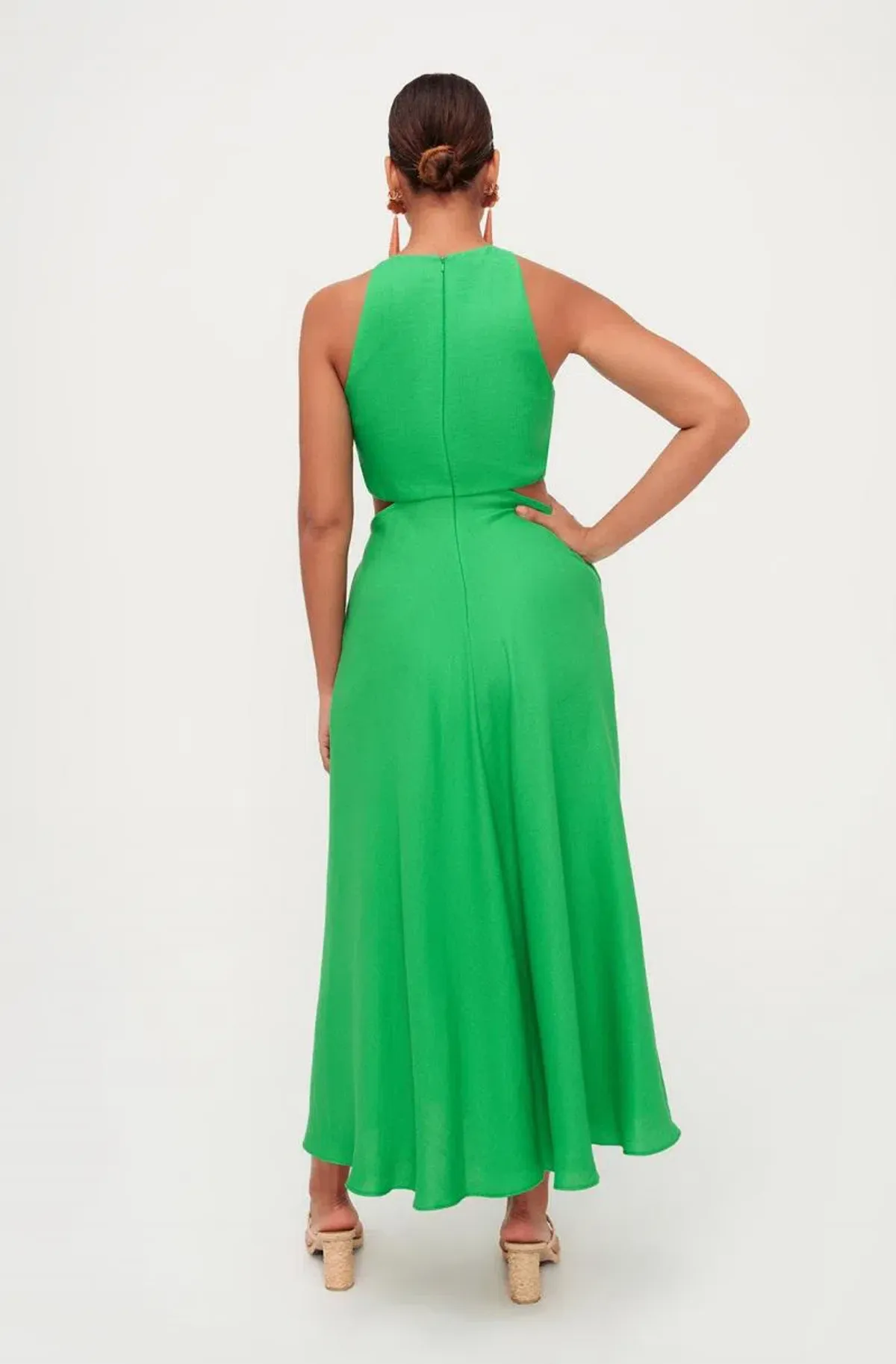 Sheike Gallery Dress Green Size 14 - Image 2