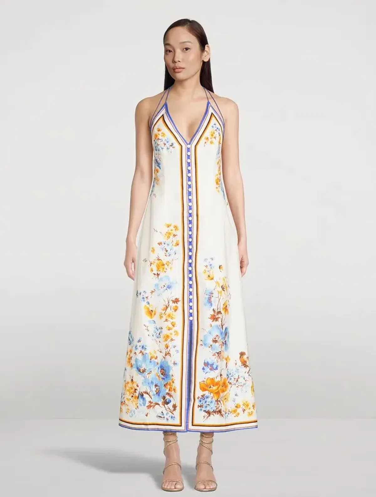 Zimmermann Halcyon Slip Dress Floral Size 3/Au 14 - Image 1