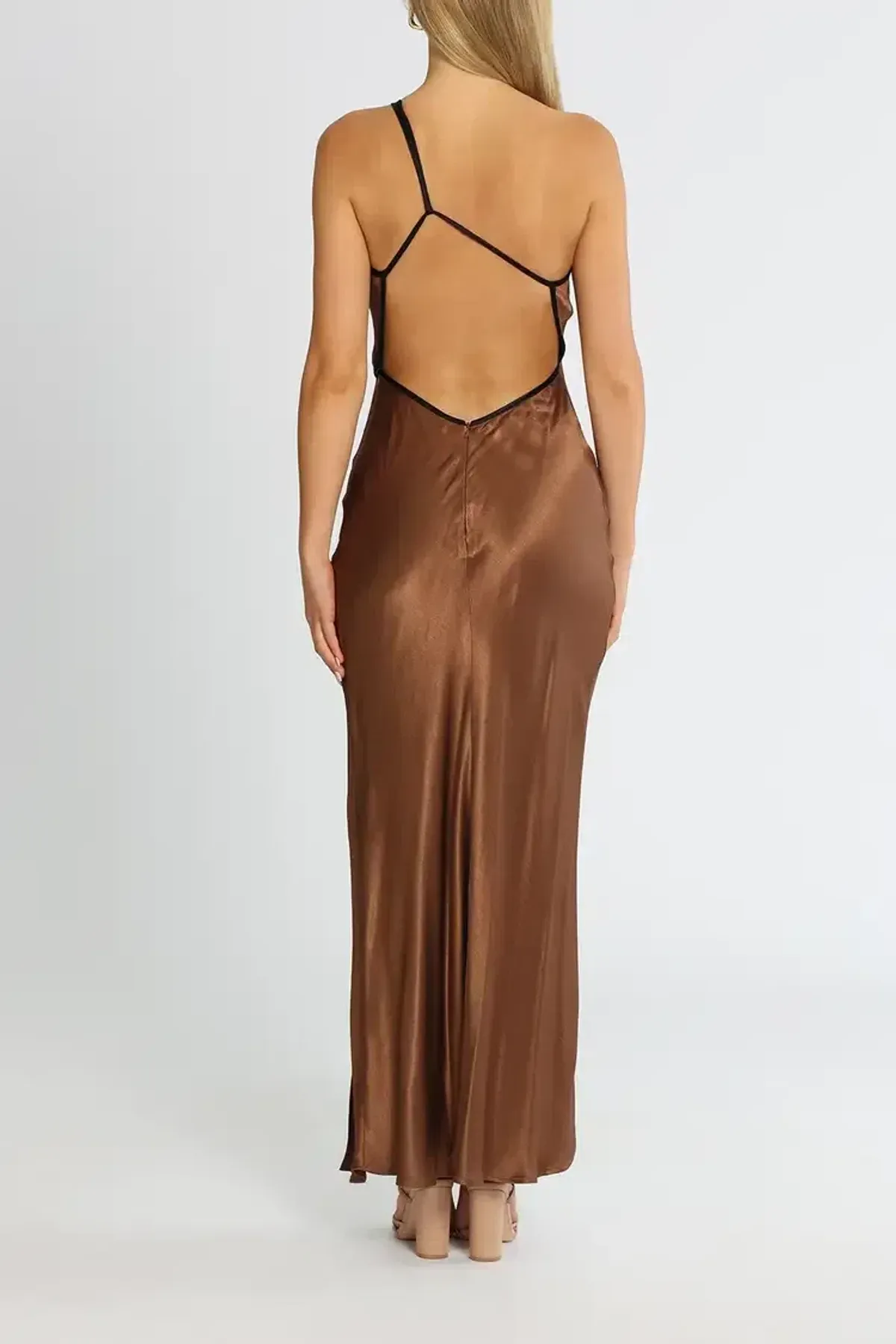Bec and Bridge Kehlani Maxi Dress in Chocolate Size 14 - Image 5