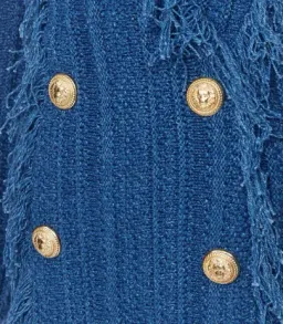 Balmain Knit Mini Dress Blue Size FR 38 / AU 10 for rent on The Volte - image 3