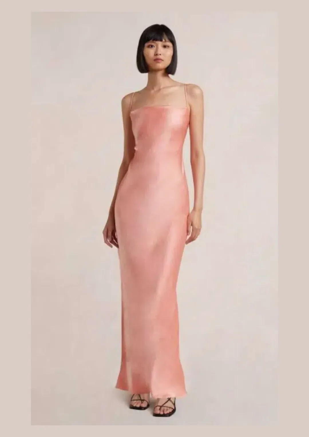 Bec & Bridge Dreamer Tie Maxi Dress Coral Size AU 6 for rent on The Volte - main image