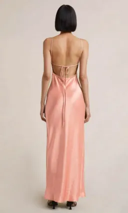 Bec & Bridge Dreamer Tie Maxi Dress Coral Size AU 6 for rent on The Volte - image 3