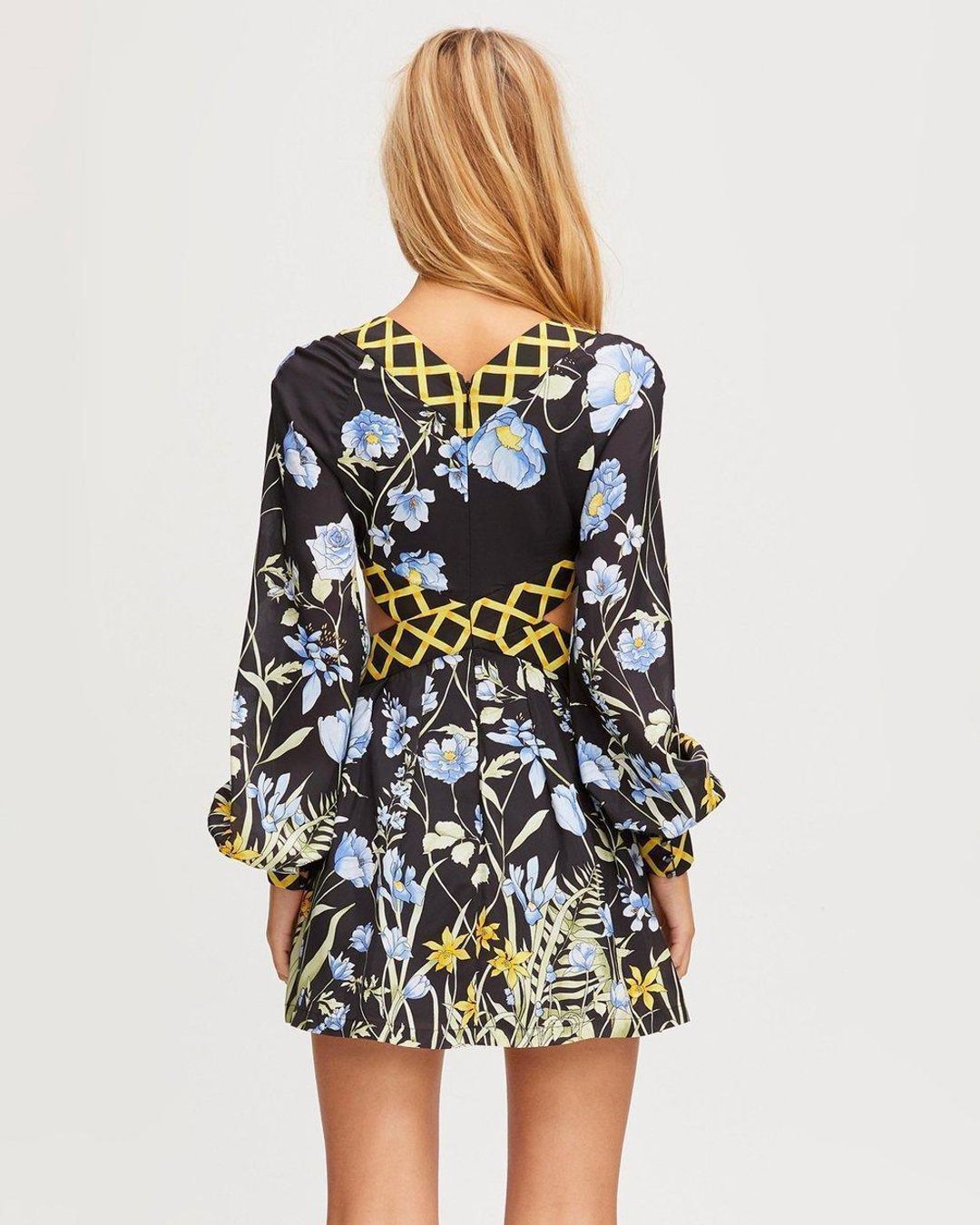 Alice Mcall Flower Girl Mini Dress Black Size 4 for rent on The Volte - main image