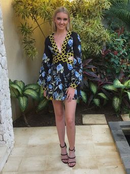 Alice Mcall Flower Girl Mini Dress Black Size 4 for rent on The Volte - image 3
