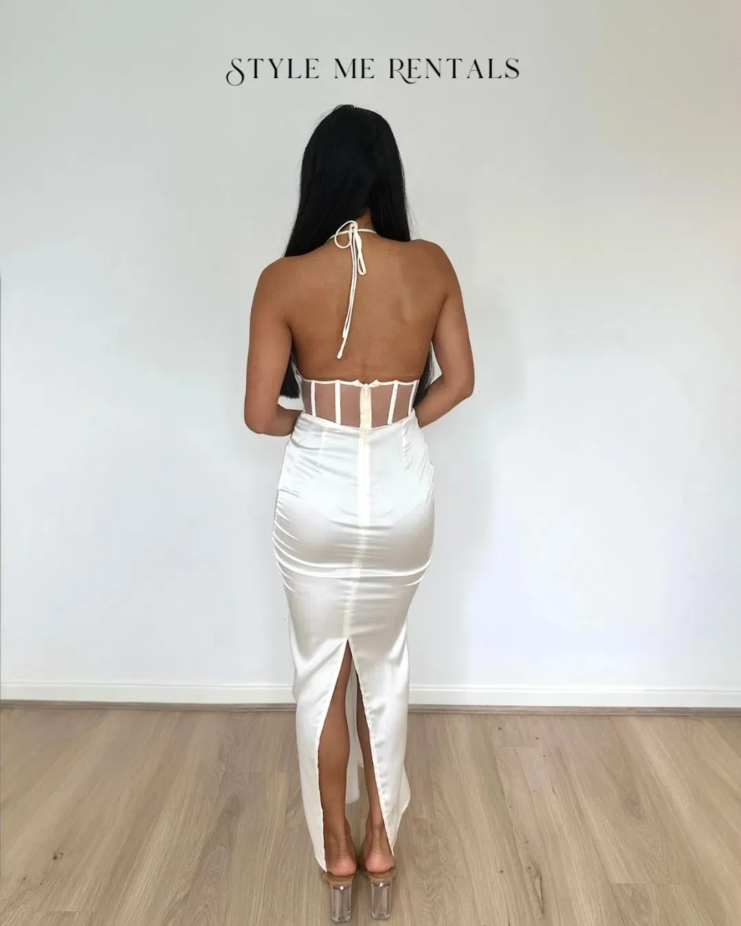 Derma Department Harlow Midi Dress White Size 10 for rent on The Volte - main image