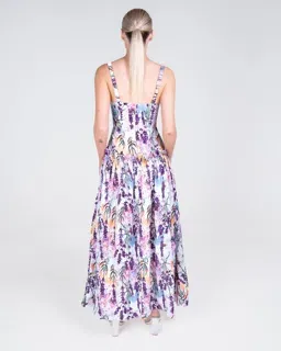 Justin Tong Lavande Maxi Dress Winter Bloom Print Size 8 for rent on The Volte - image 2