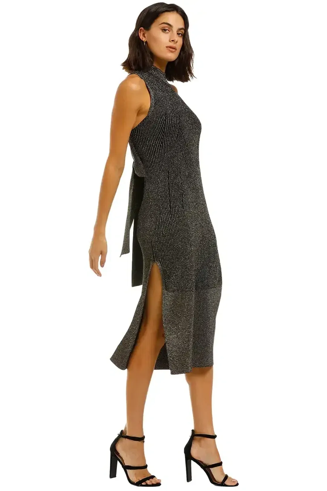 Camilla and Marc Perry Dress in Gunmetal Size 10 for rent on The Volte - main image