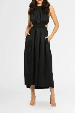 Camilla and Marc Pollina Midi Dress in Black Size 12 for rent on The Volte - image 2