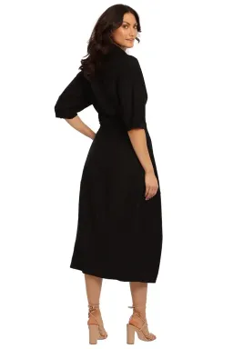 Camilla and Marc Marina Midi Dress in Black Size 8 for rent on The Volte - image 3