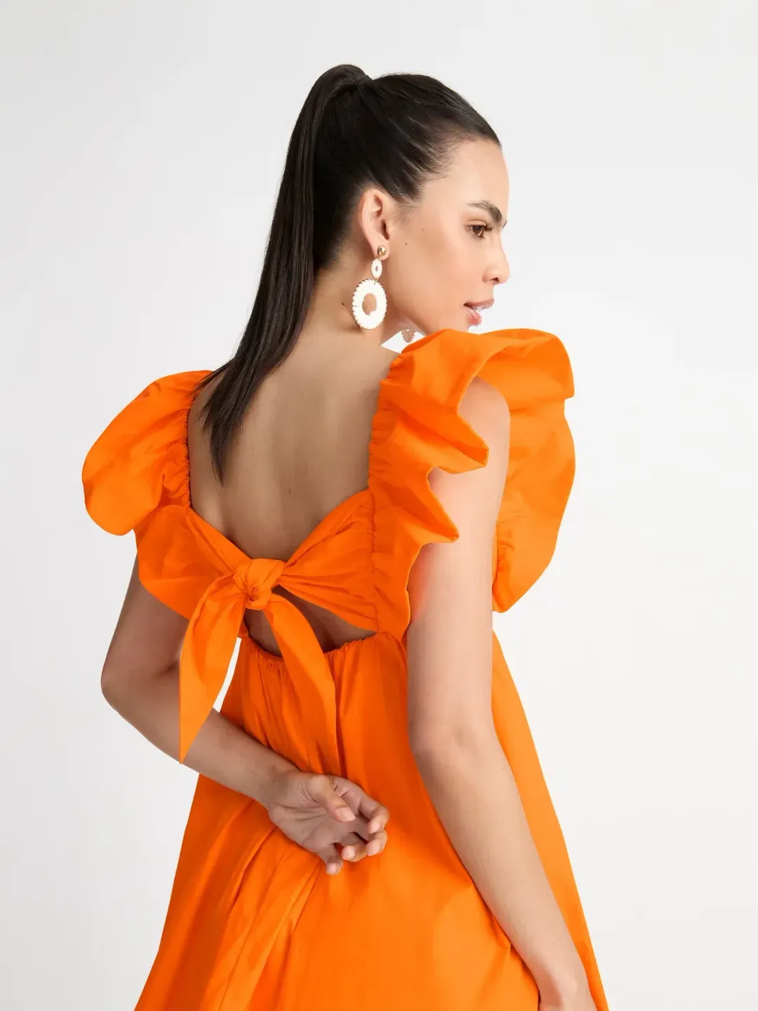 Sheike Bermuda Mini Dress Orange Size 10 for rent on The Volte - main image