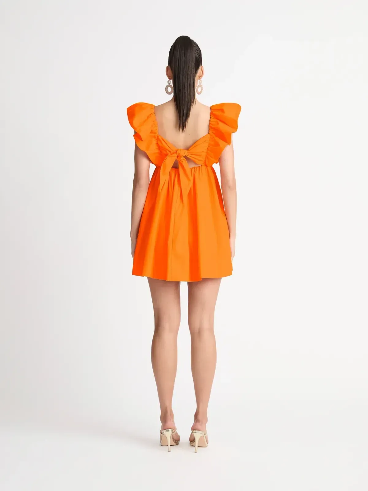 Sheike Bermuda Mini Dress Orange Size 10 - Image 3