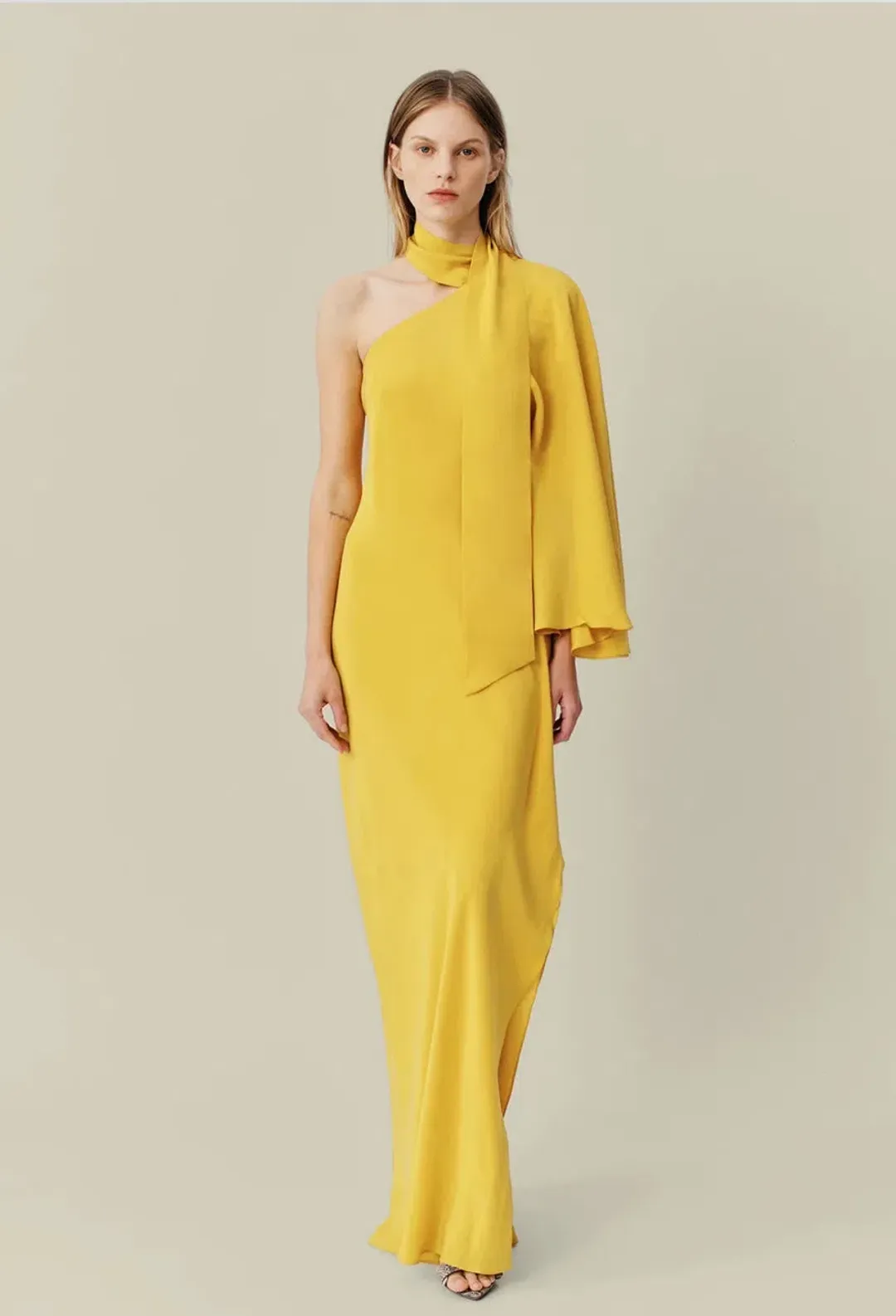 Ginger & Smart Perpetual Silk Gown Sunflower Size 8 for rent on The Volte - main image