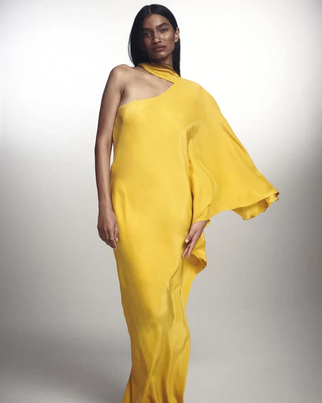 Ginger & Smart Perpetual Silk Gown Sunflower Size 8 for rent on The Volte - main image