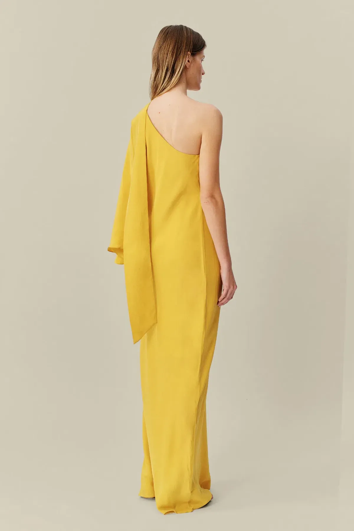Ginger & Smart Perpetual Silk Gown Sunflower Size 8 - Image 3