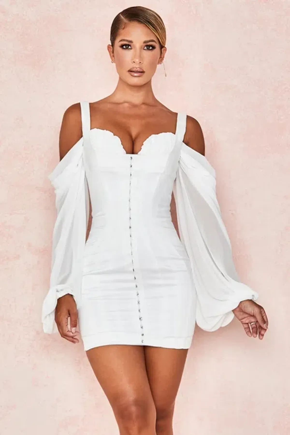 House Of Cb Eva Dress White Size 12 - Image 2