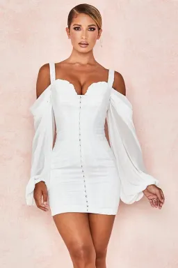 House Of Cb Eva Dress White Size 12 for rent on The Volte - image 2