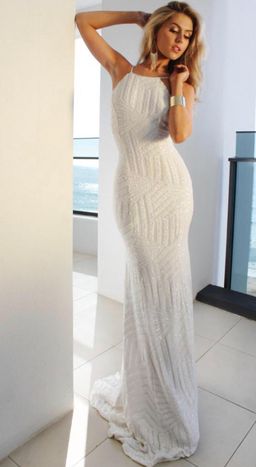 Studio Minc Electra Gown White Size 8 for rent on The Volte - image 3