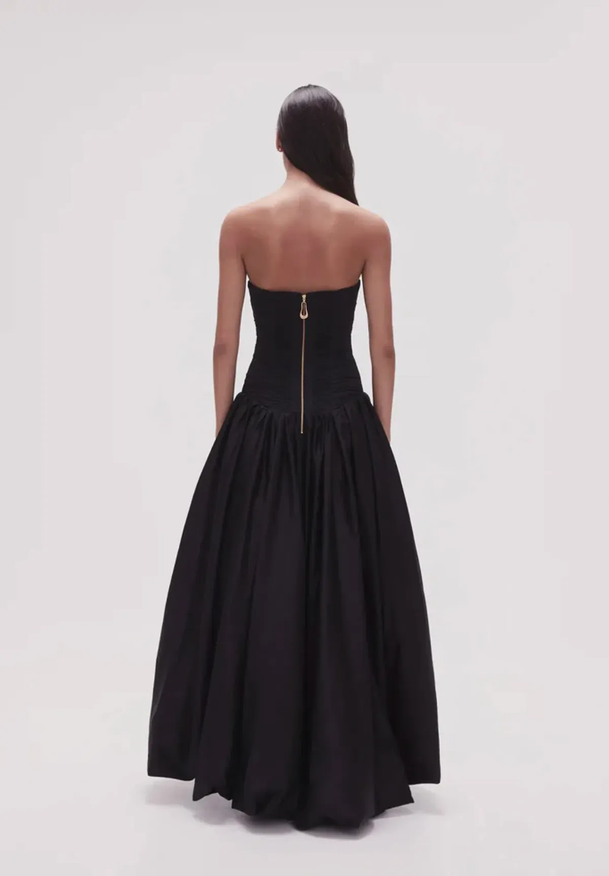 Aje Violette Bubble Hem Maxi Dress Black Size 4 - Image 3