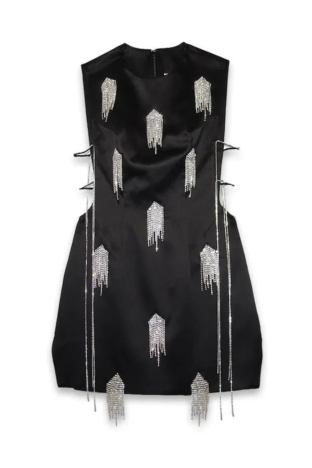 Kourh Onirique Crystal Mini Dress Black Size 10 for rent on The Volte - main image