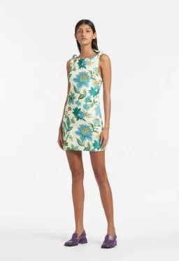 Sir the Label Alexandre Cut Out Mini Dress Marguerite Print Size 0/Au 6 for rent on The Volte - image 1