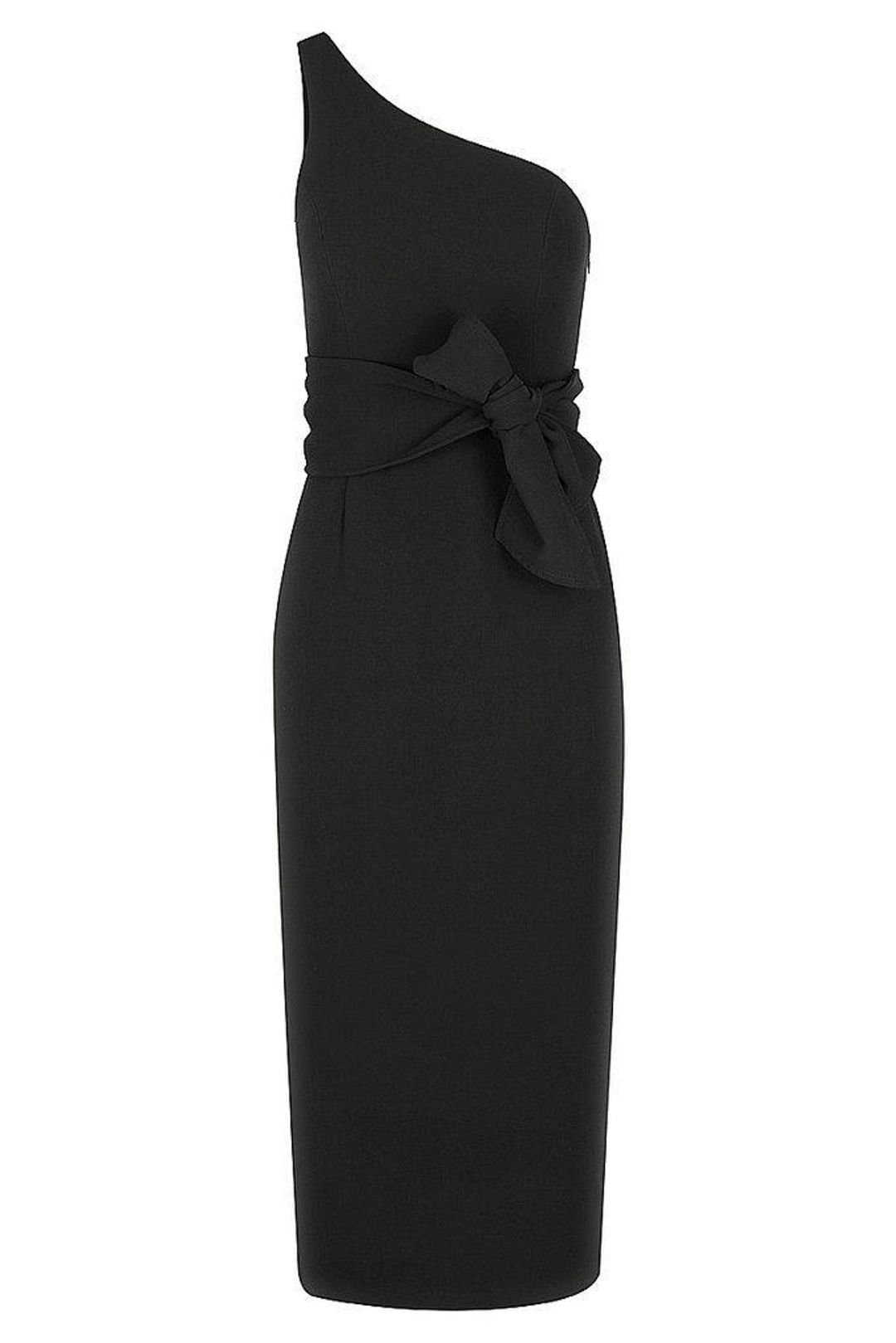 Shona Joy One Shoulder Black Dress Size 12 for rent on The Volte - main image