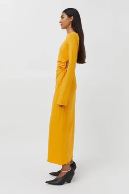 Camilla and Marc Alexandre Dress Marigold Yellow Size 14 for rent on The Volte - image 2