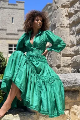 Mackenzie Mode Starlet Maxi Dress Green Size 8 for rent on The Volte - image 2